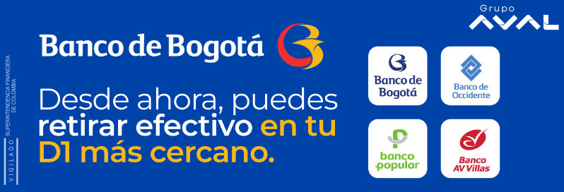 Retirar efectivo en tu D1 más cercano